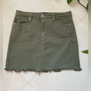 Just Black denim green skirt with stretch